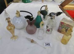 A mixed lot of perfume and scent bottles
