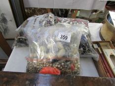 3 bags of assorted costume jewellery