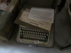 An Imperial portable typewriter