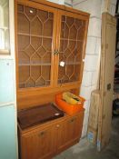 A teak wall unit