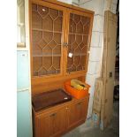 A teak wall unit