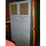 A retro kitchen cabinet