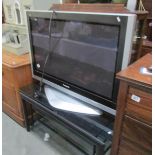A Panasonic Viera television on stand