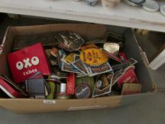 A mixed lot of tobacco and brewery related tins,