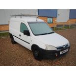 A white Vauxhall Combo 1.