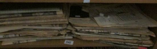 A quantity of early 20th century newspapers (original and reproduction)