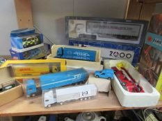 A collection of die cast including Corgi Simon Snorkel fire engine