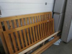 A 5ft pine bedstead