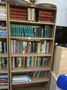 5 shelves of miscellaneous books including encyclopaedia and history books