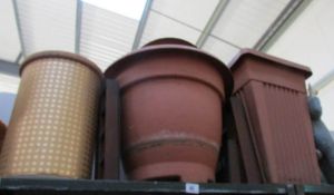 A quantity of garden pots etc