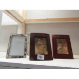 4 assorted photo frames