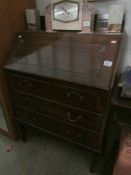 A mahogany bureau