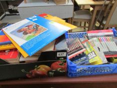 2 boxes of assorted stationary