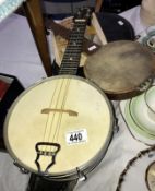 A cased banjo & mandolin a/f