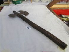 A replica medieval axe