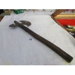 A replica medieval axe