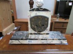 A French art deco mantel clock