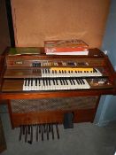 A Farfisa organ with instructions