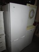 A fridge freezer.