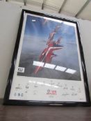 A limited edition Red Arrows print, 58/500.