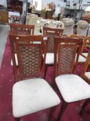 A set of 4 dining chairs,