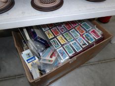 A mixed lot of card themed collectables including Card Times magazines, empty albums, Pepsi Cards,