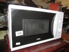 An Amica microwave oven.
