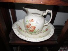 A jug and basin set,