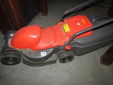 A Flymo lawn mower.