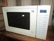 A Panasonic microwave oven.