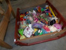 A box of old McDonalds toys.