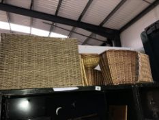 A mixed lot of basket ware