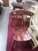 A pair of kitchen chairs,.