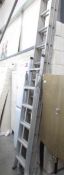 An aluminium ladder and step ladder.