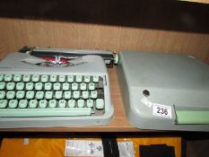 A Hermes baby typewriter,