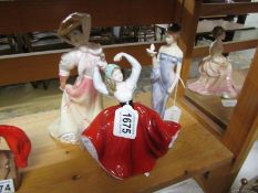 3 Royal Doulton figurines, Karen, Harmony, The Open Road.