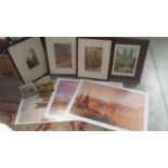 An interesting collection of Lincoln related original paintings and prints etc including Fisk,