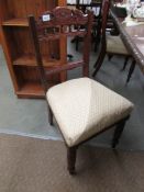 A set of 4 Edwardian dining chairs.