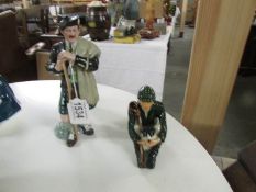 2 Royal Doulton figurines, The Laird and Shepherd with dog.