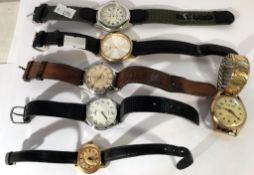 5 gentleman's wrist watches and a ladies wrist watch including Ingersol, Solo, Rocardo etc.