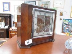 A 1930's Smith's Westminster chime mantel clock.