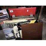 A case of LP records including Elvis, Shirley Bassey, classical etc.