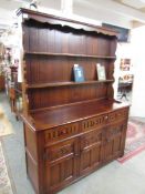 An oak Welsh dresser.