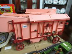 A scratch built model of a Foster, Lincoln threshing machine.