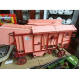 A scratch built model of a Foster, Lincoln threshing machine.