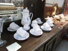 A 15 piece porcelain coffee set.