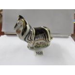 A Royal Crown Derby paperweight, Rough Collie.