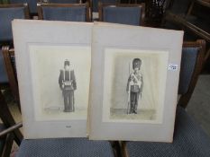 Eleven large exhibition style mounted black & white photographs of military subjects including one