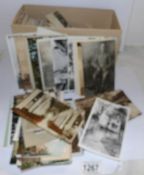 A box of approximately 200 mainly Lincoln related postcards.
