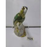 A Royal Crown Derby paperweight, Amazon Green Parrot.